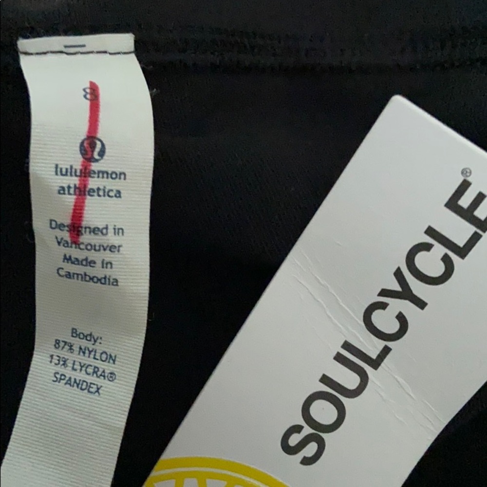 lululemon athletica Black Athletic Shorts with White Skull Graphic - Picture 3 of 4